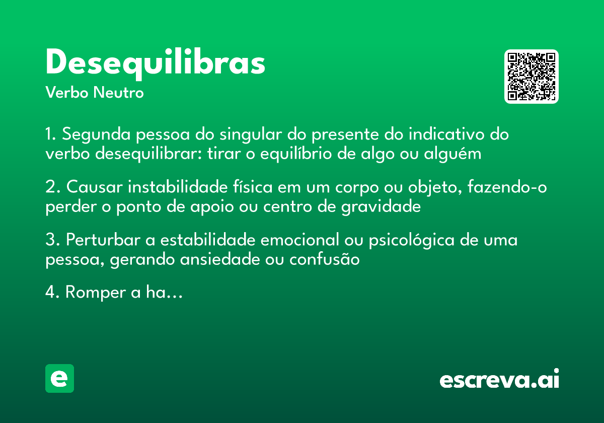 desequilibras