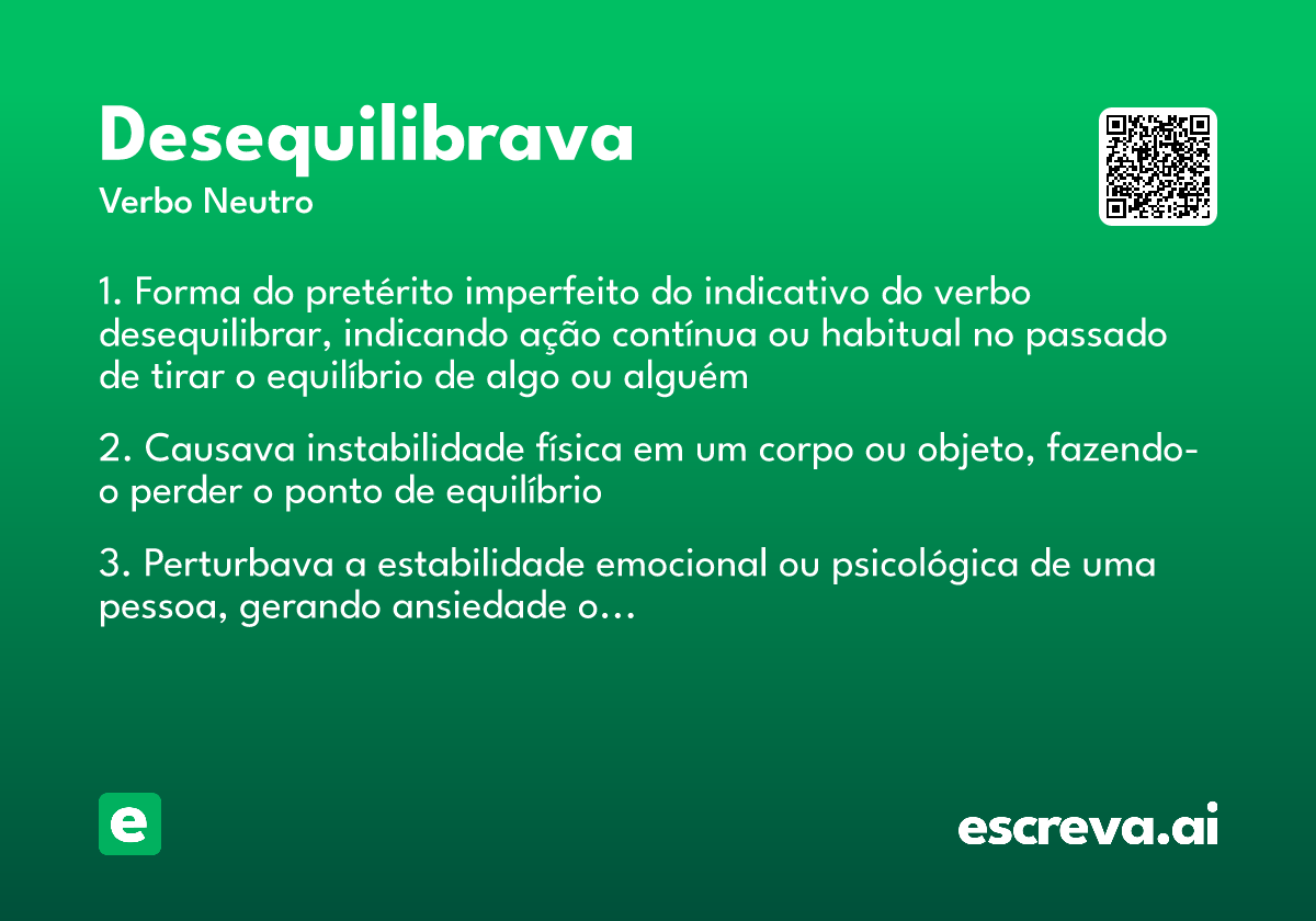 desequilibrava