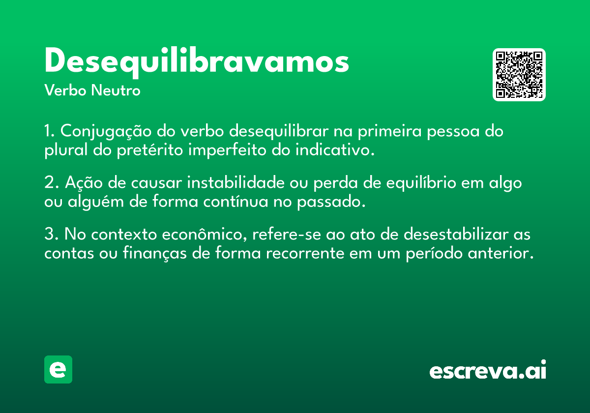 desequilibravamos
