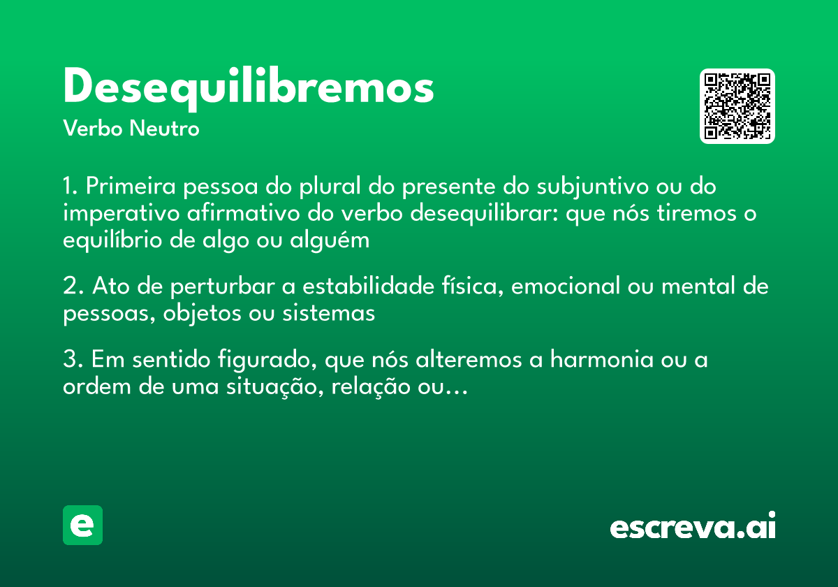 desequilibremos