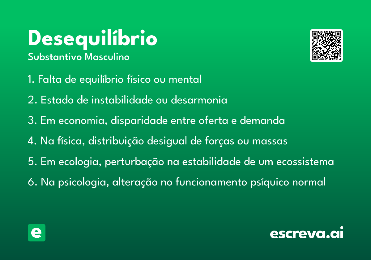 desequilíbrio