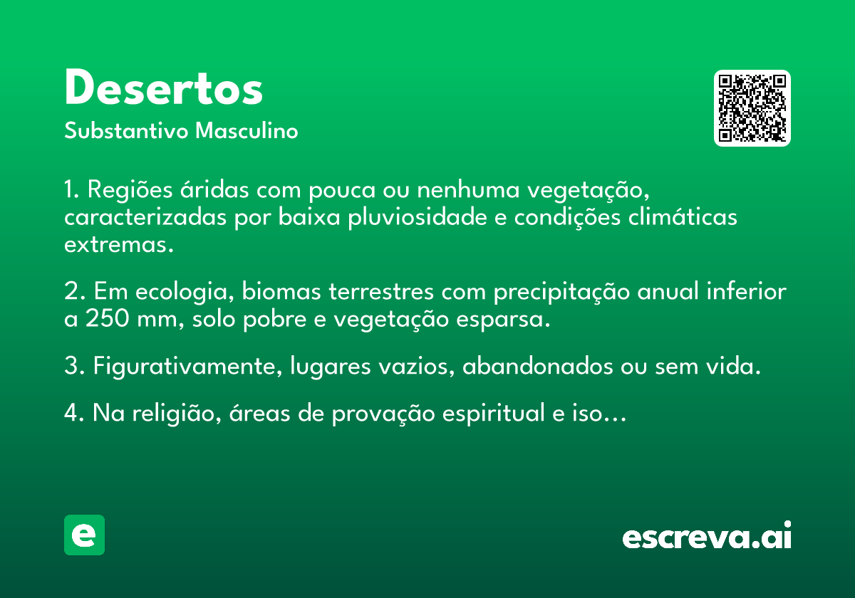 desertos