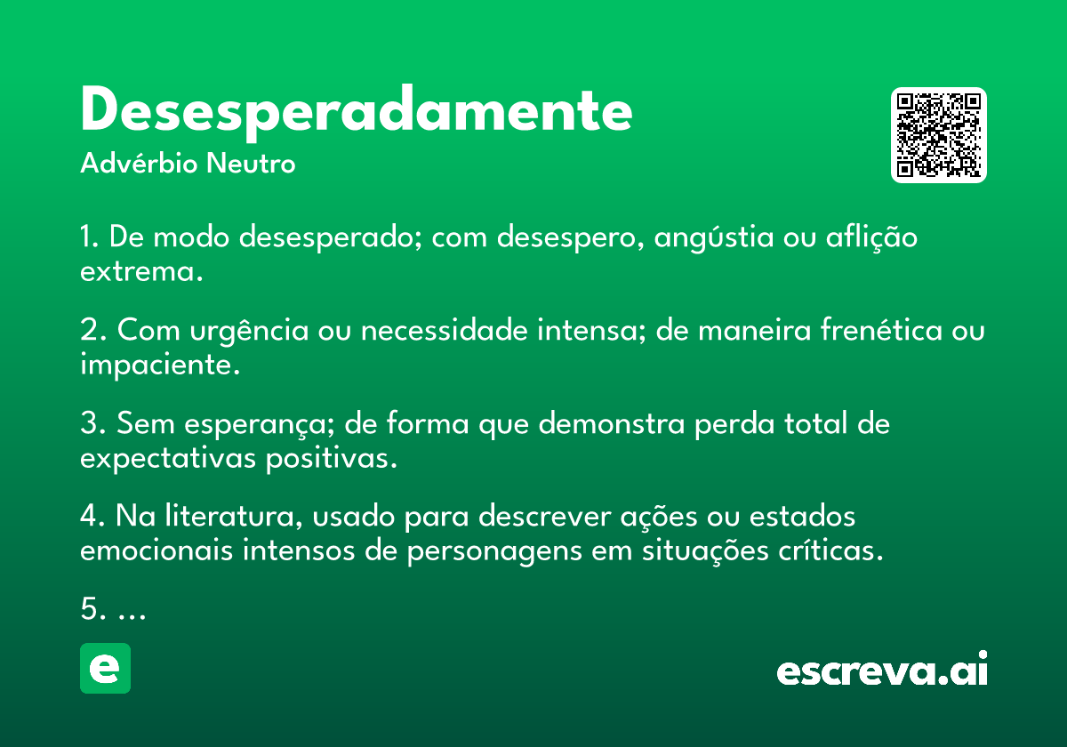 desesperadamente