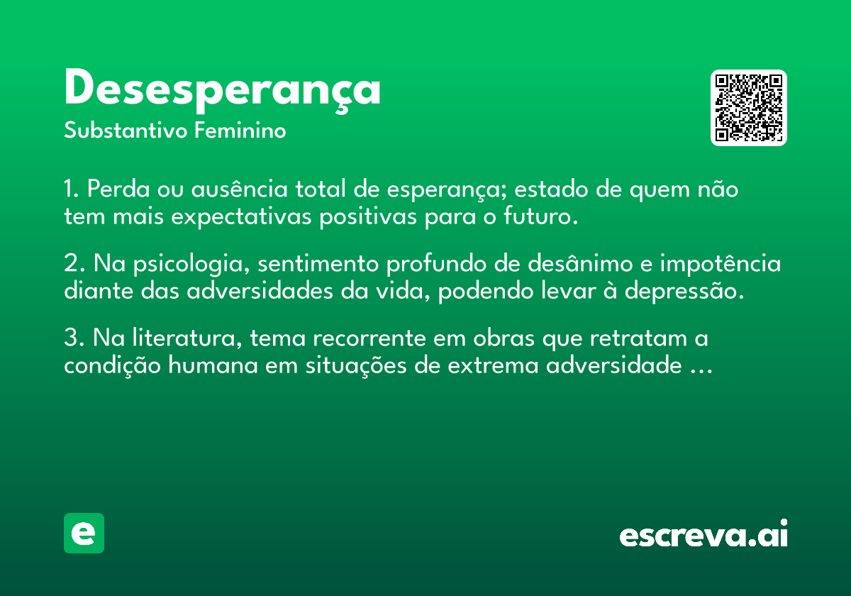 desesperança