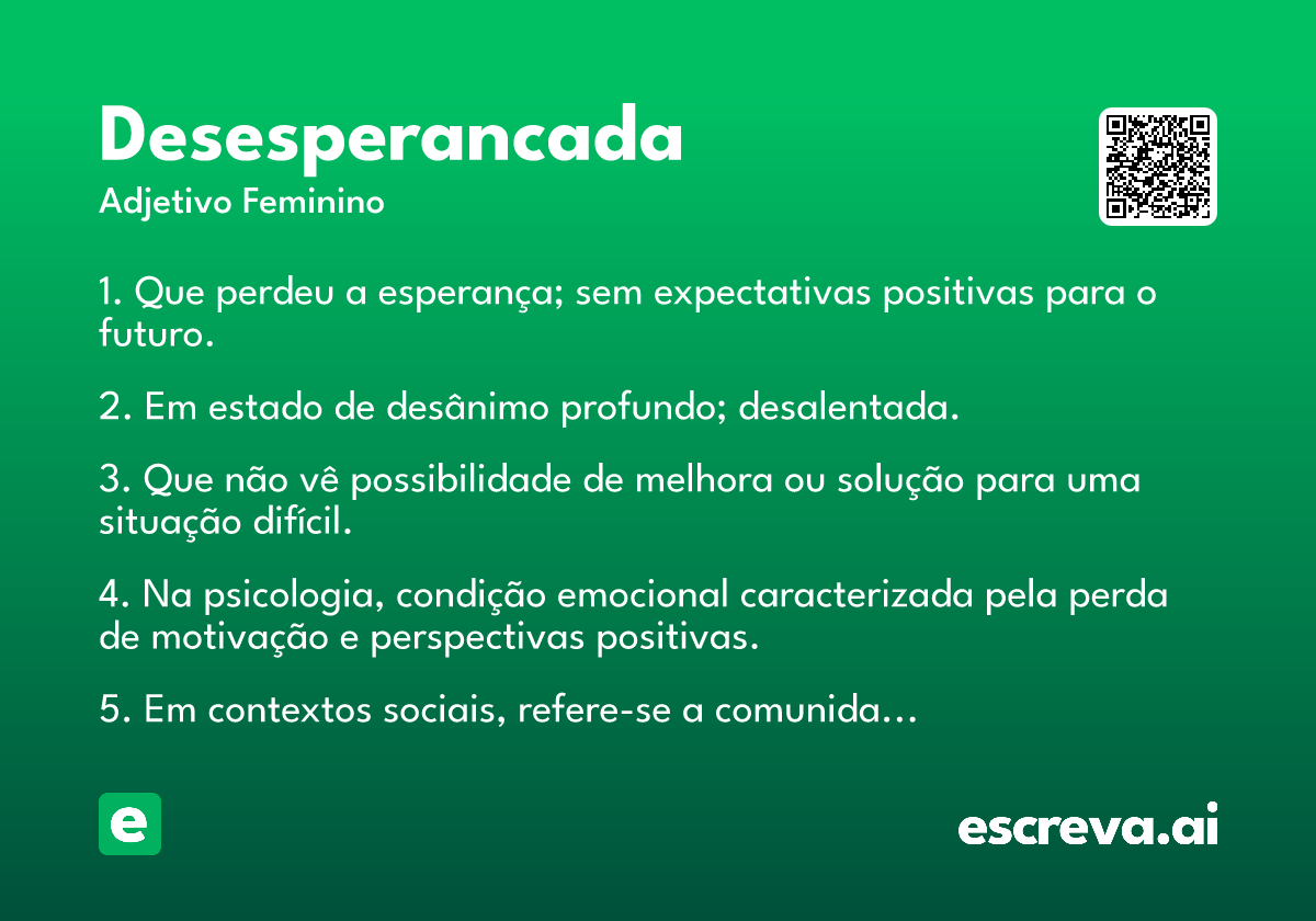 desesperancada
