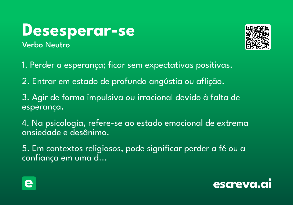 desesperar-se