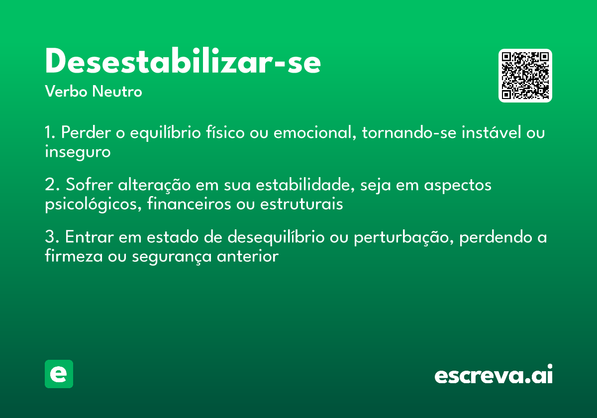 desestabilizar-se