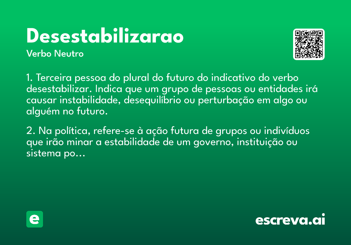desestabilizarao