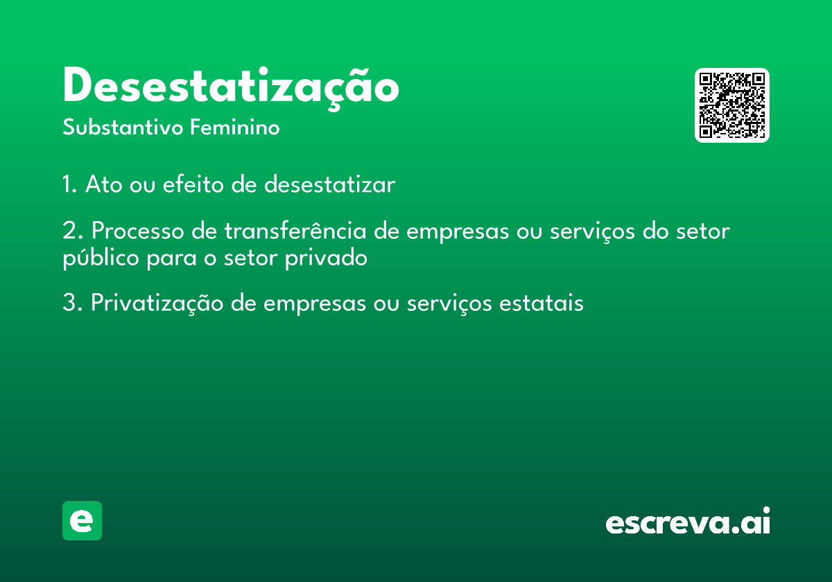 desestatização
