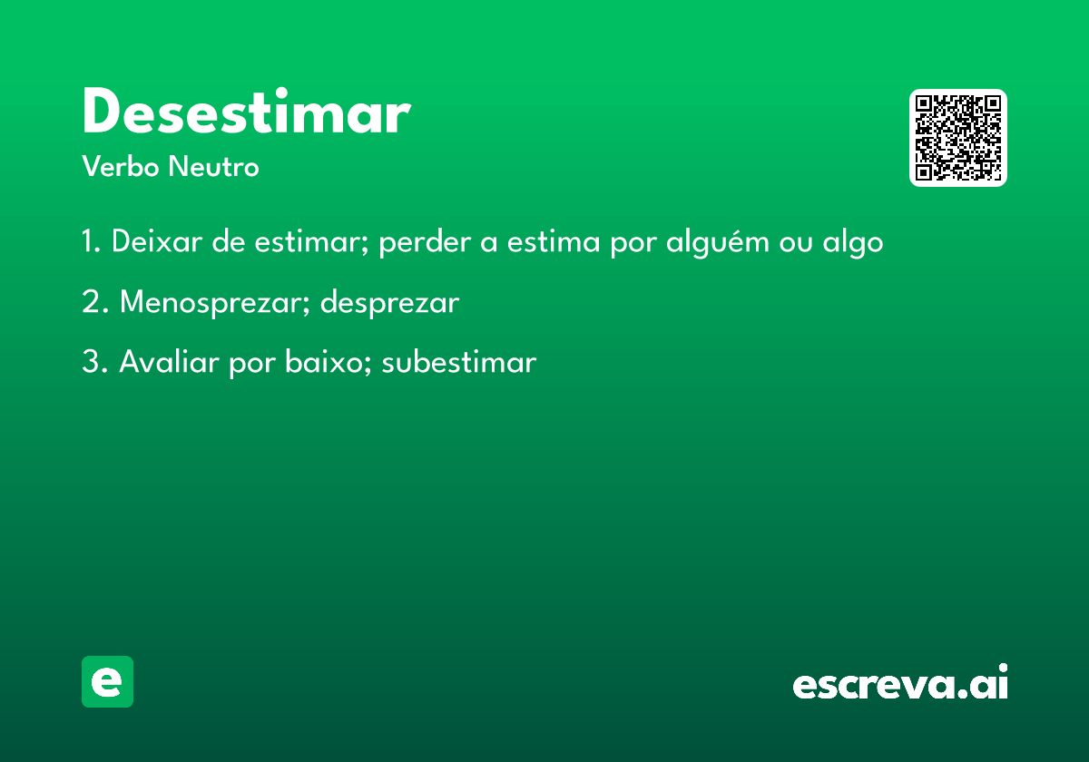 desestimar