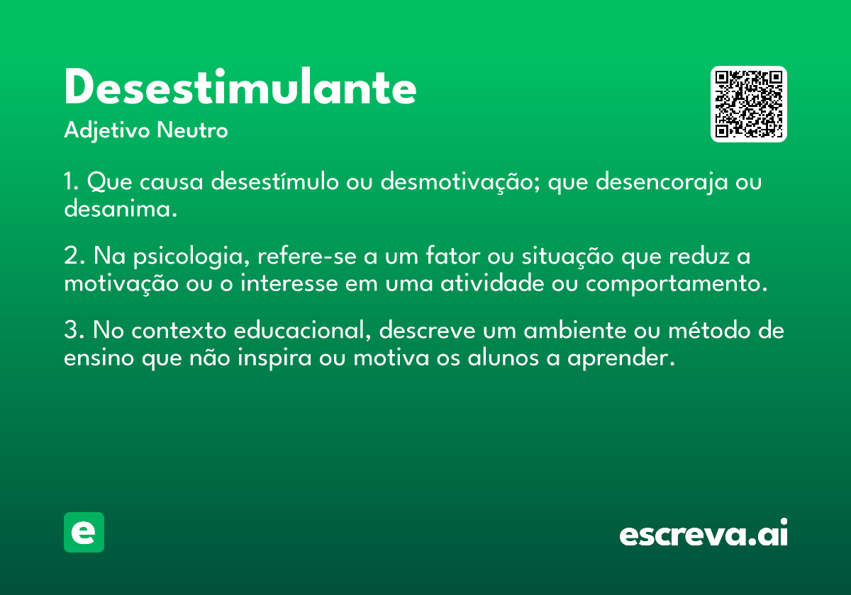 desestimulante
