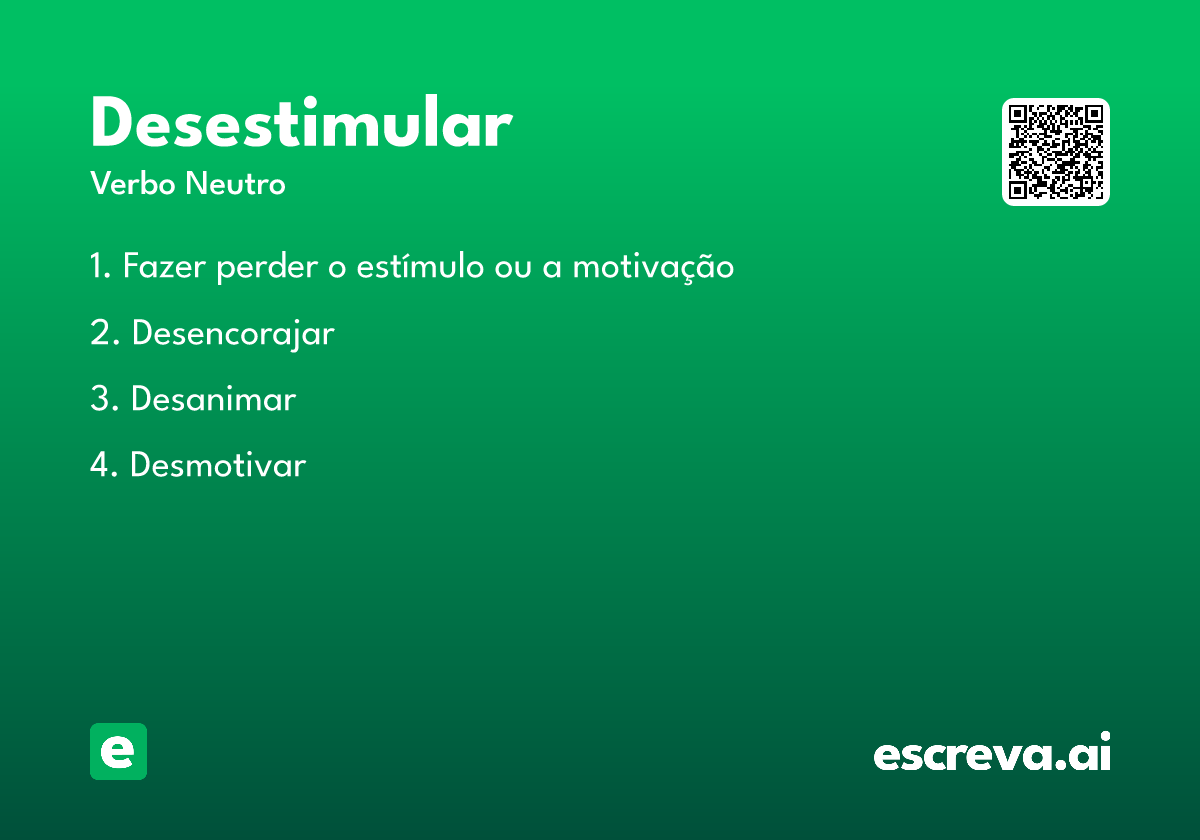 desestimular