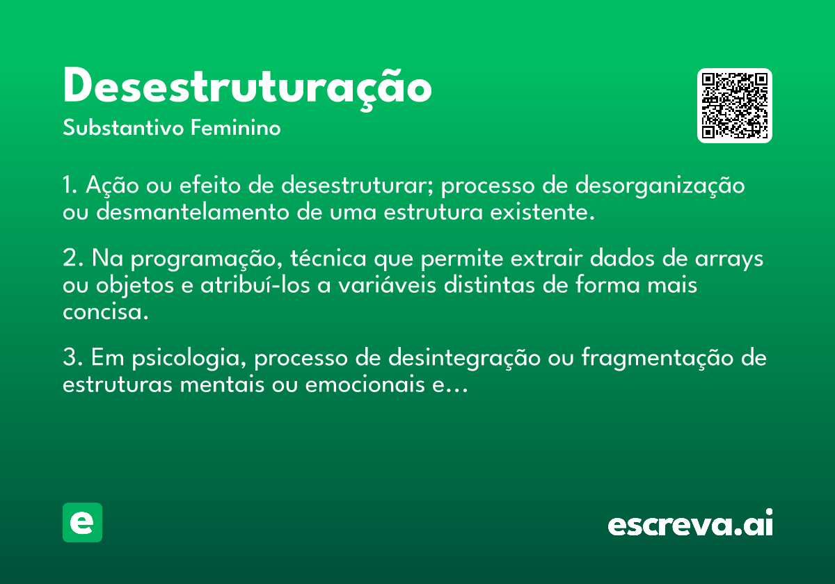 desestruturação