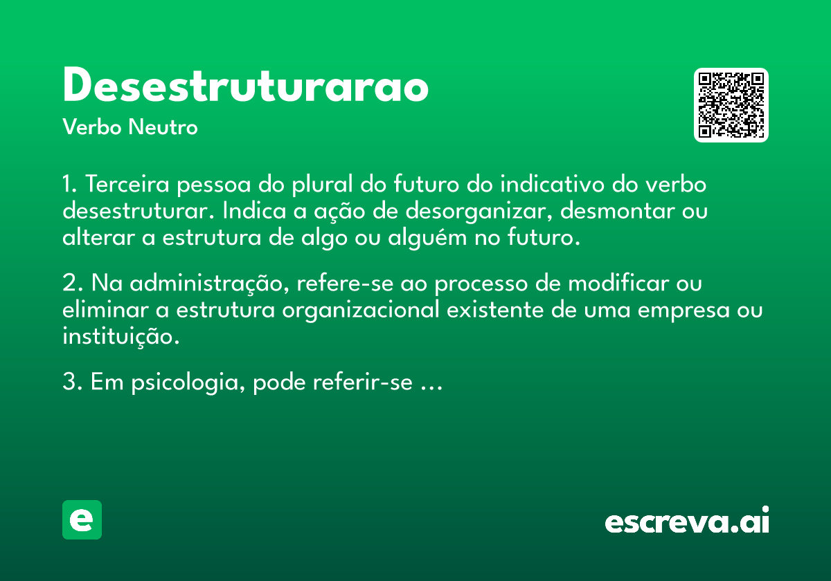 desestruturarao
