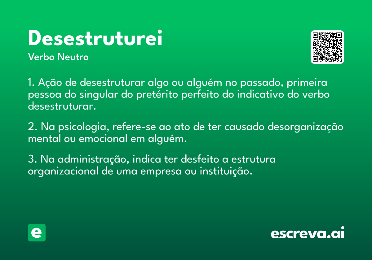 desestruturei