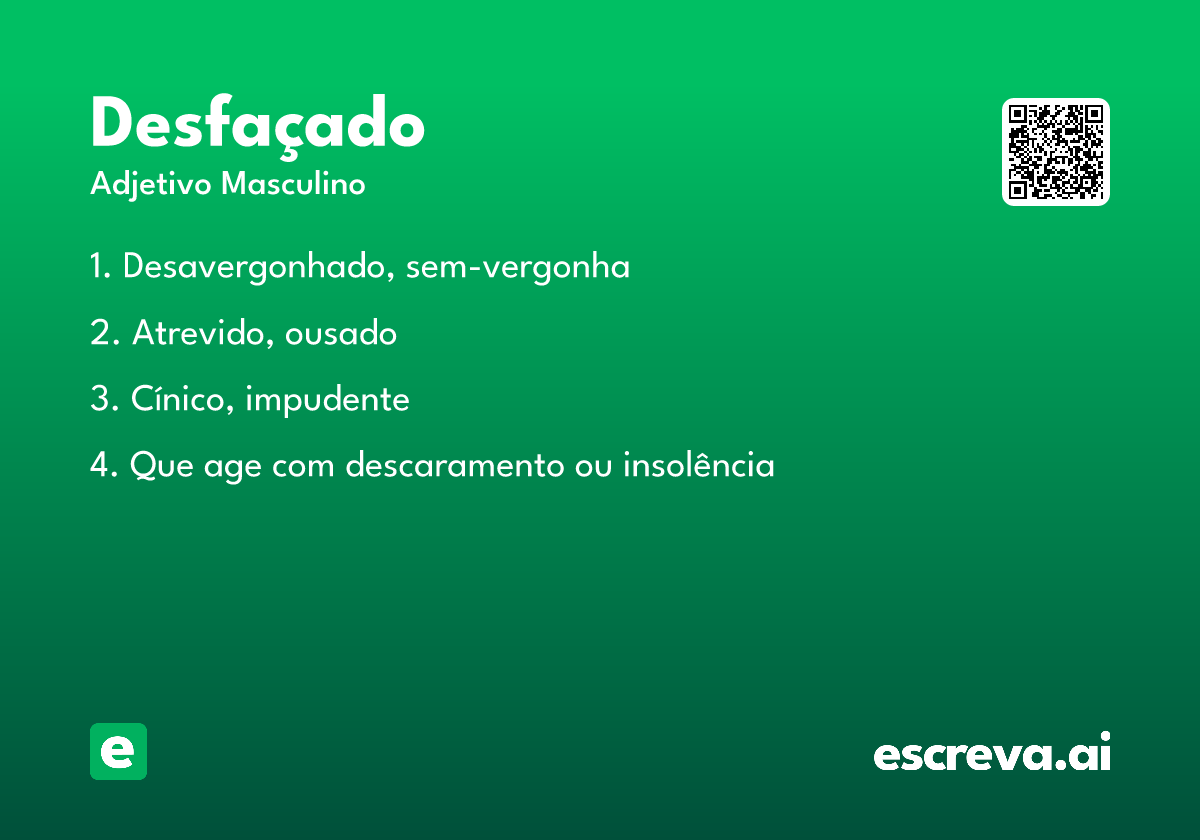 desfaçado