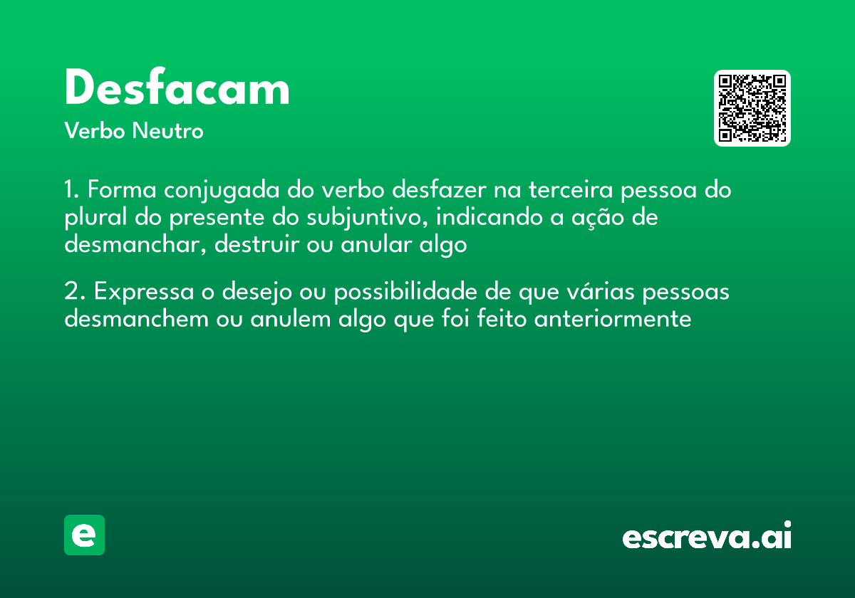 desfacam