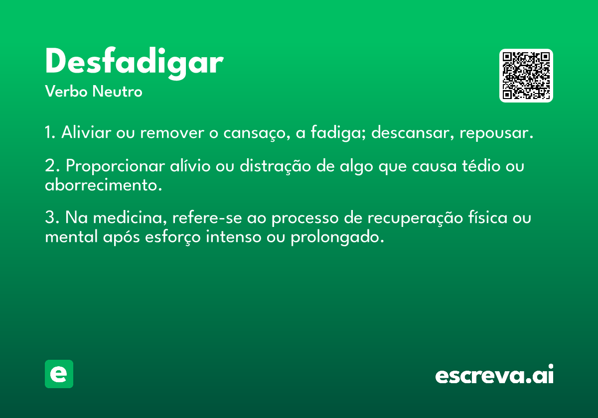 desfadigar