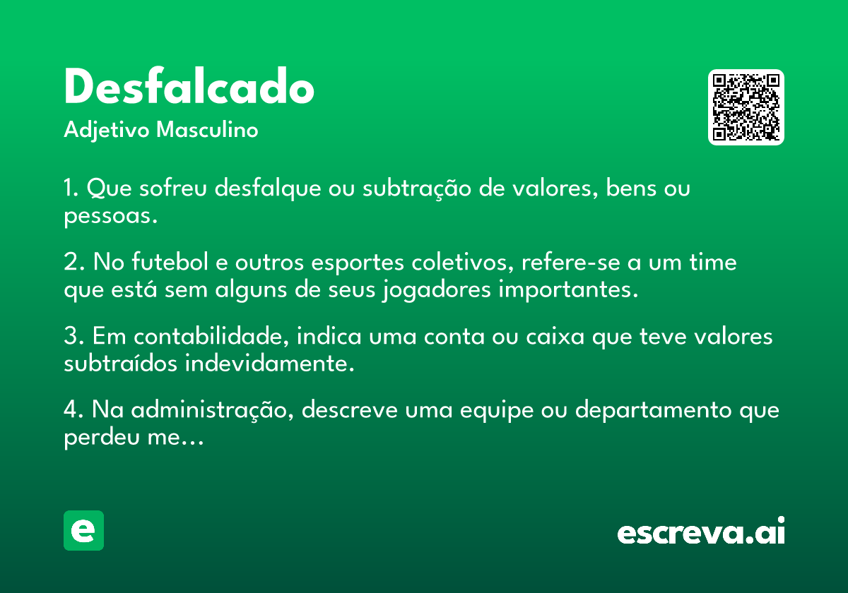 desfalcado