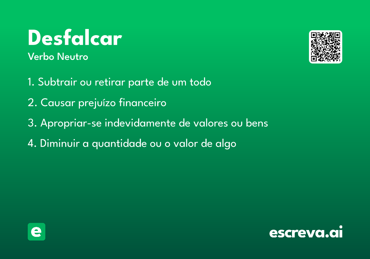 desfalcar