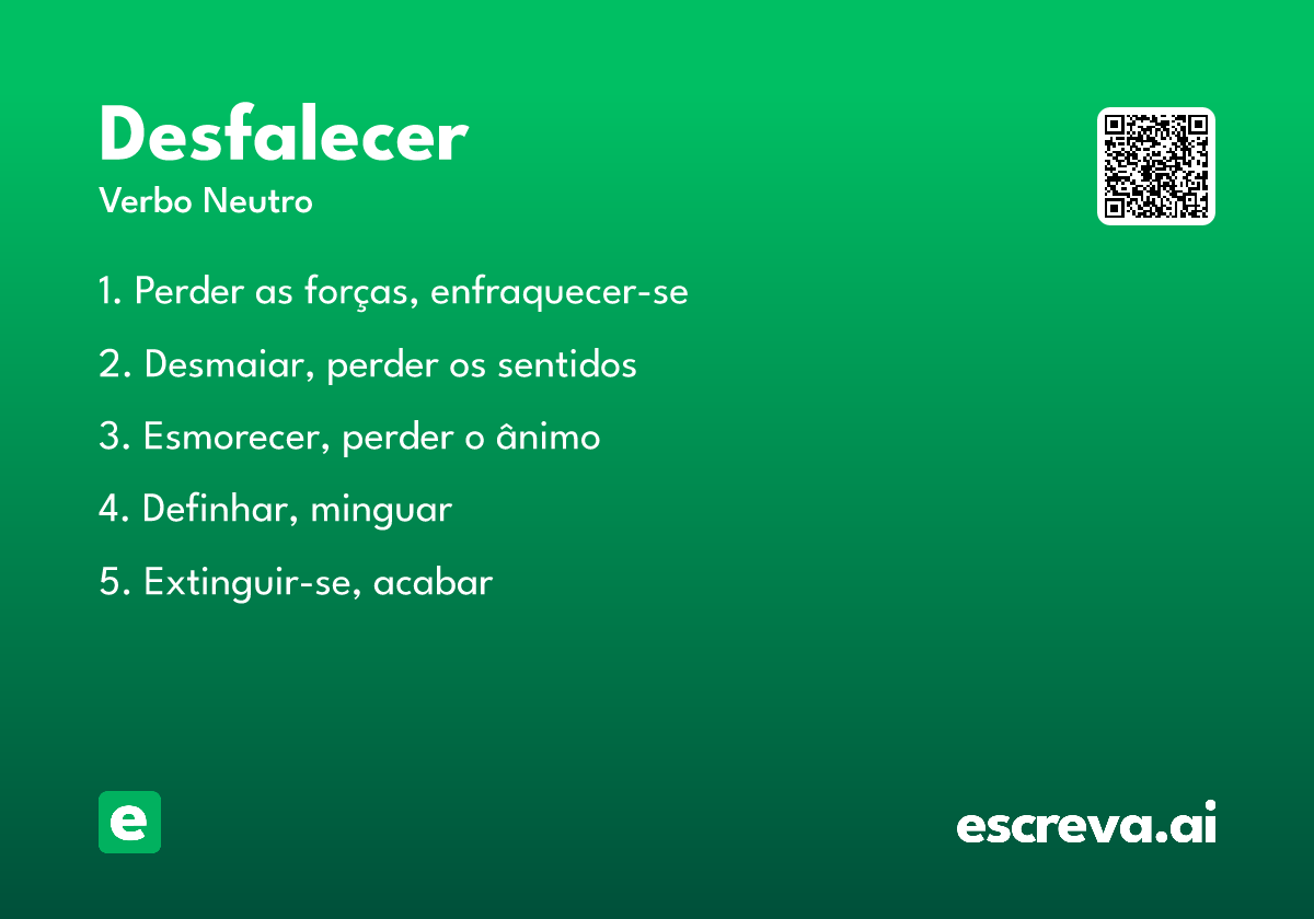 desfalecer