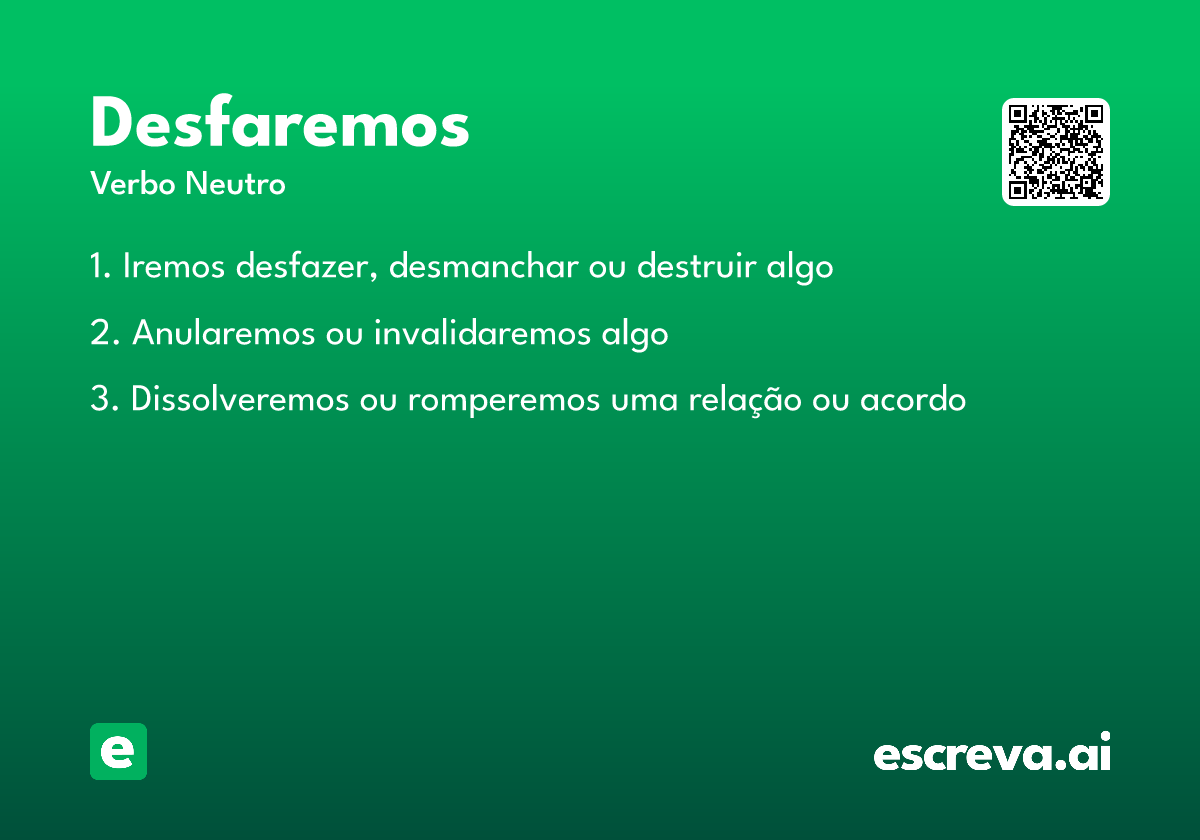 desfaremos