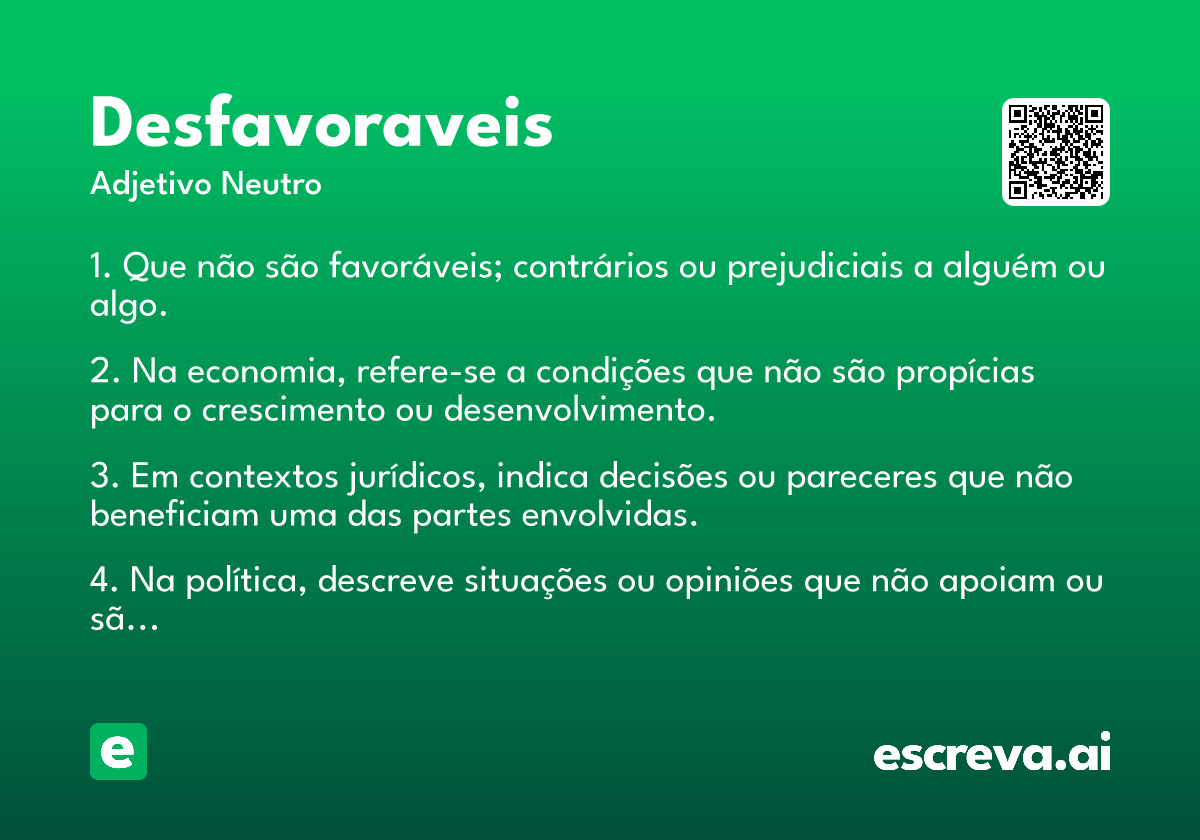 desfavoraveis