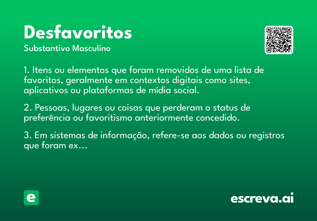 desfavoritos