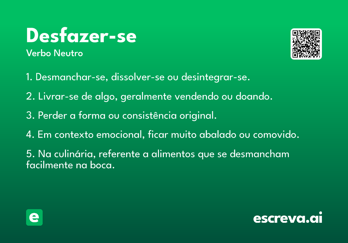 desfazer-se