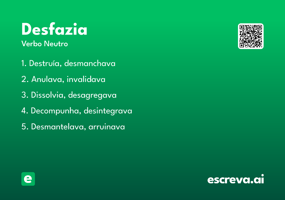 desfazia