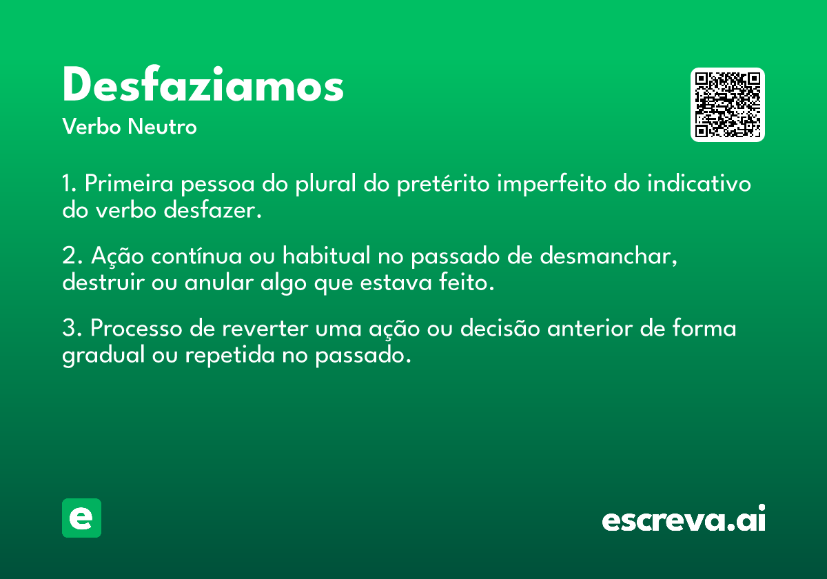 desfaziamos