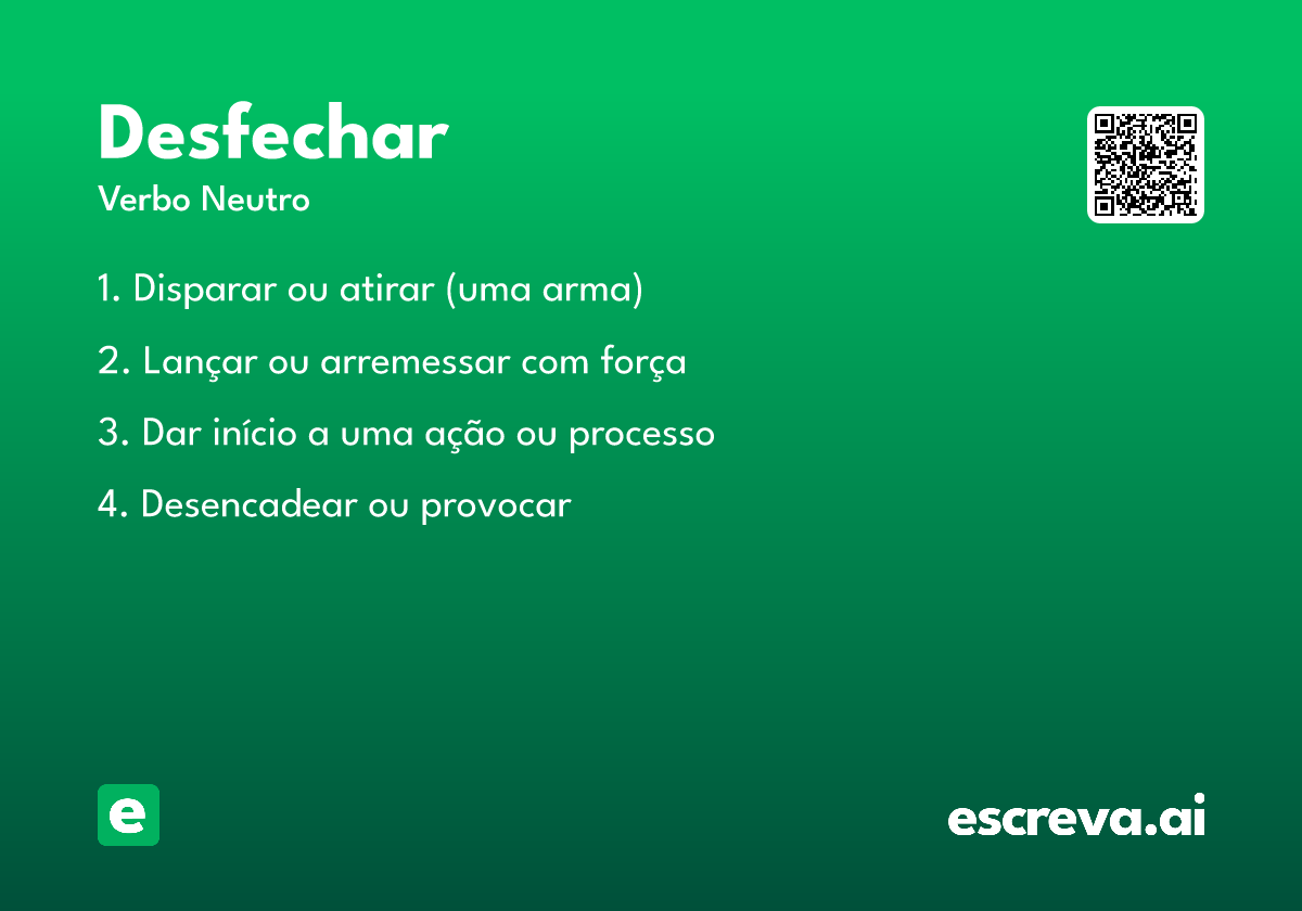 desfechar