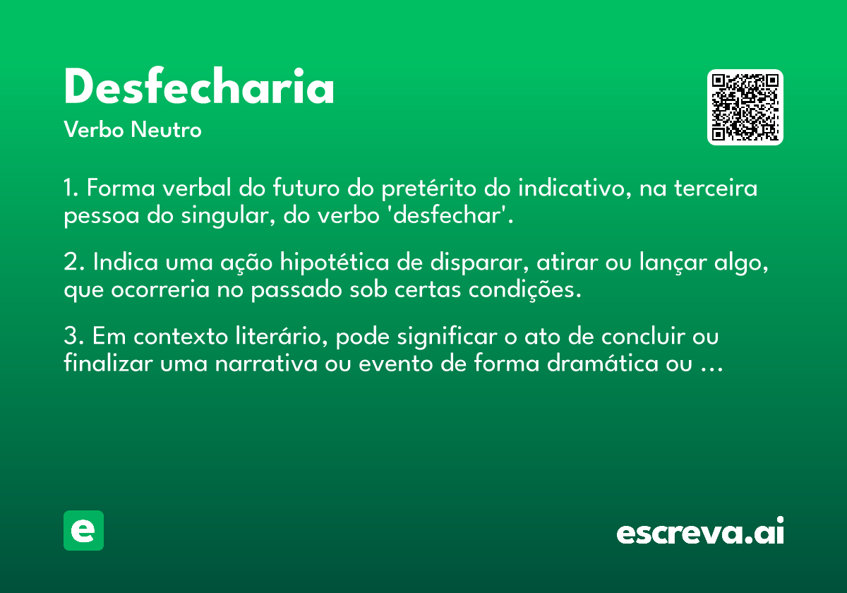 desfecharia