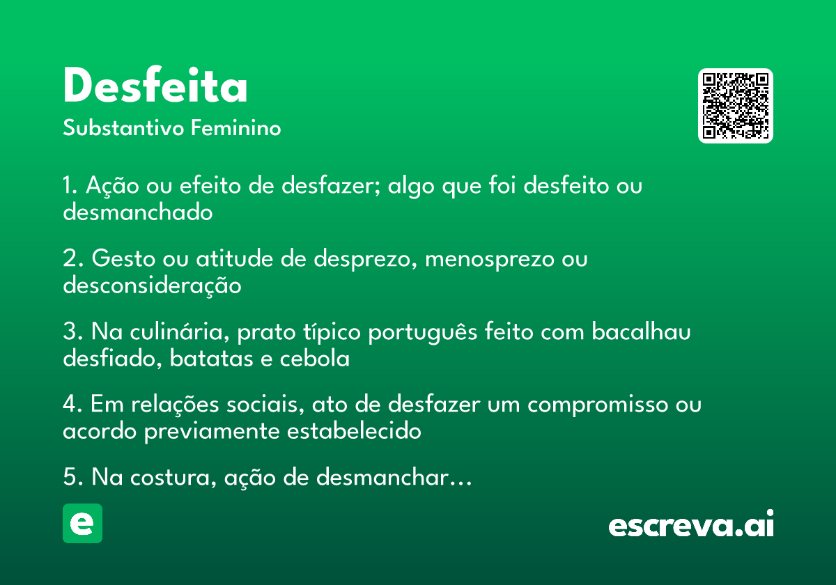 desfeita