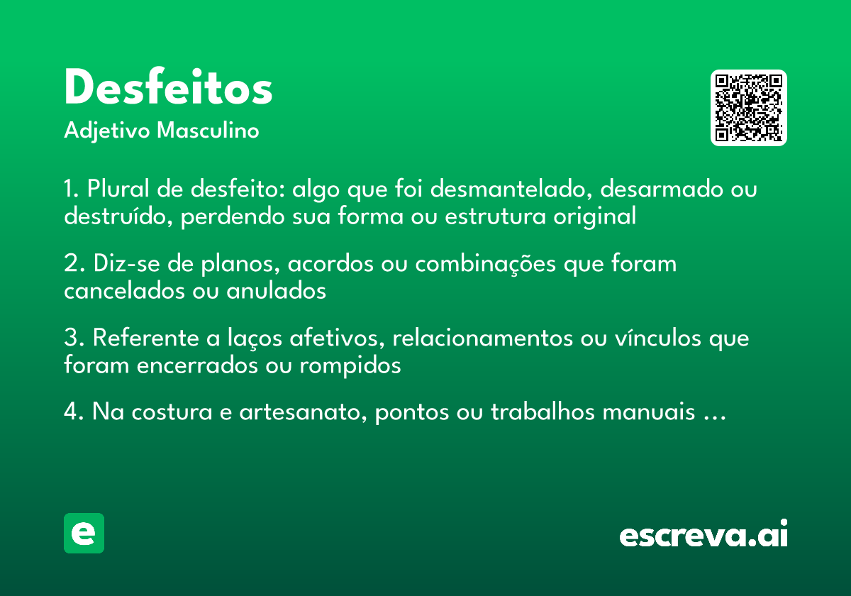 desfeitos