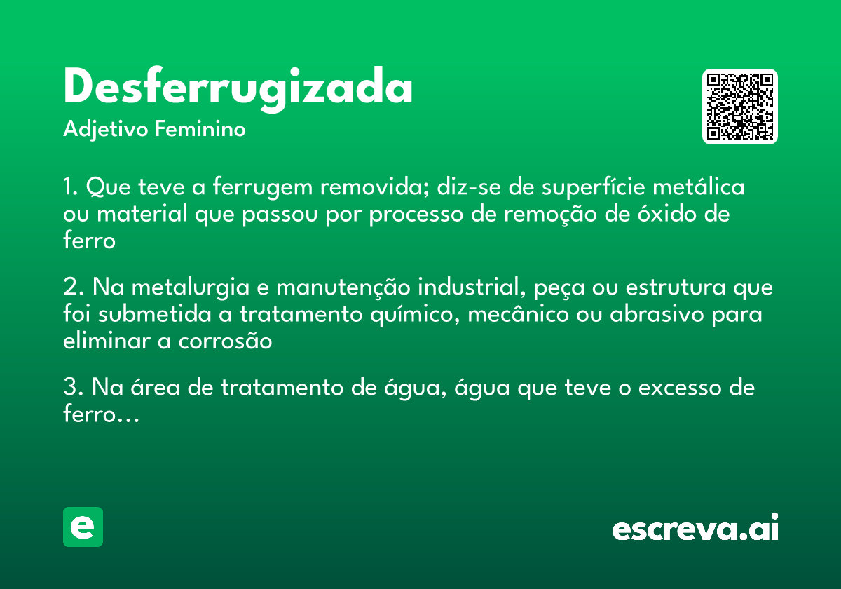desferrugizada