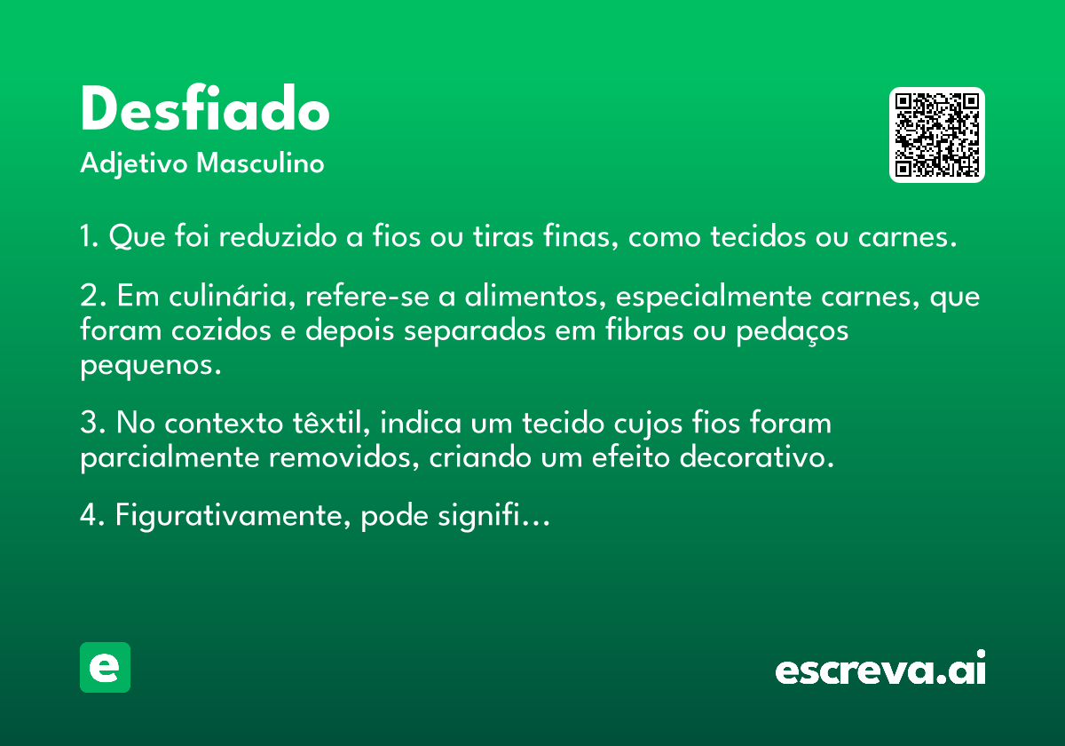 desfiado