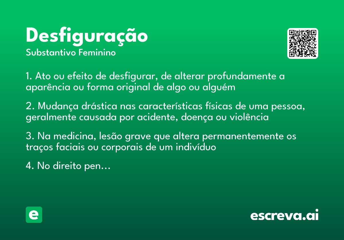 desfiguração