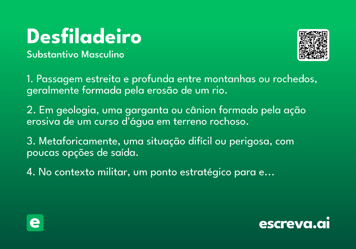 desfiladeiro