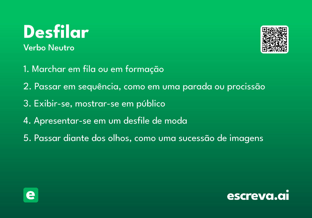 desfilar