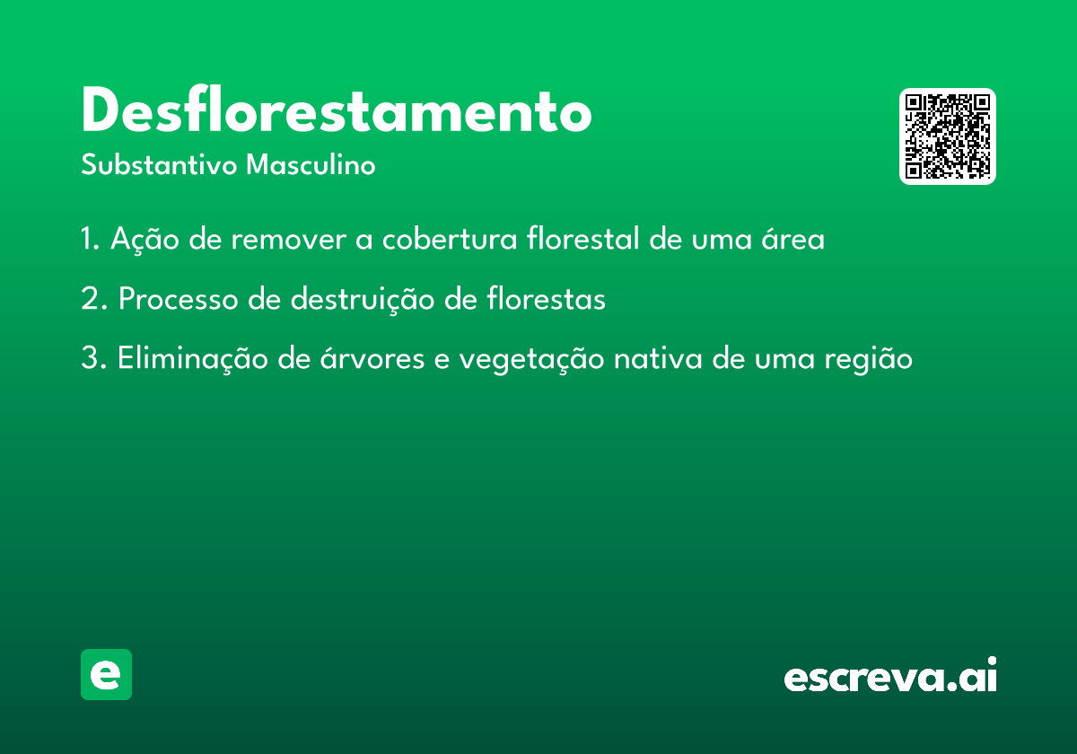 desflorestamento