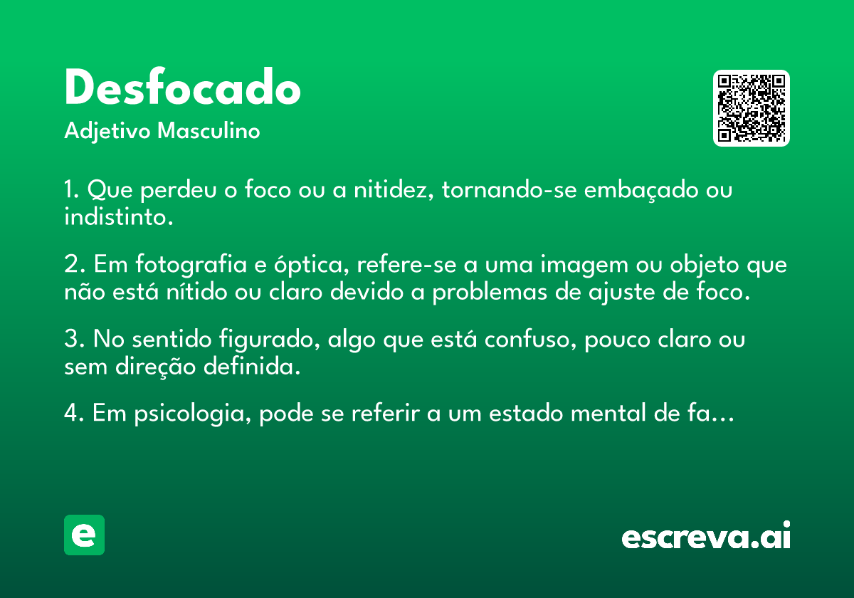 desfocado