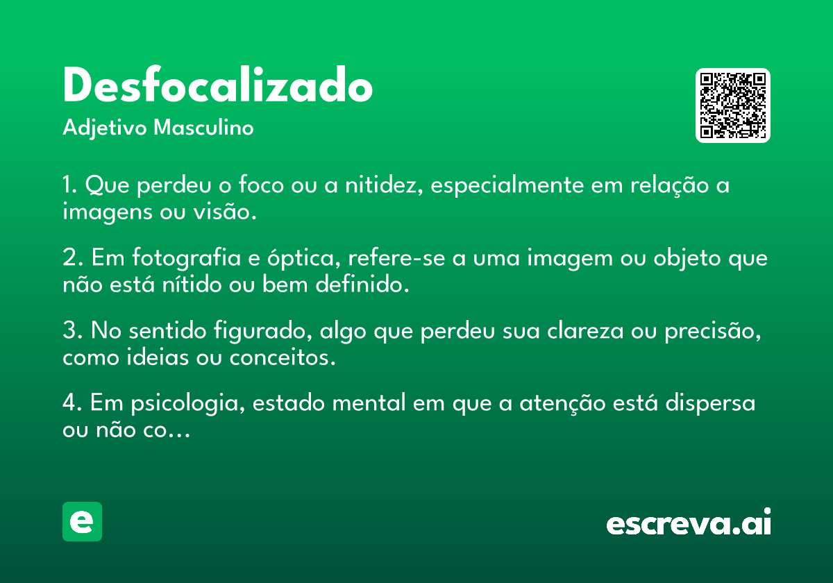 desfocalizado