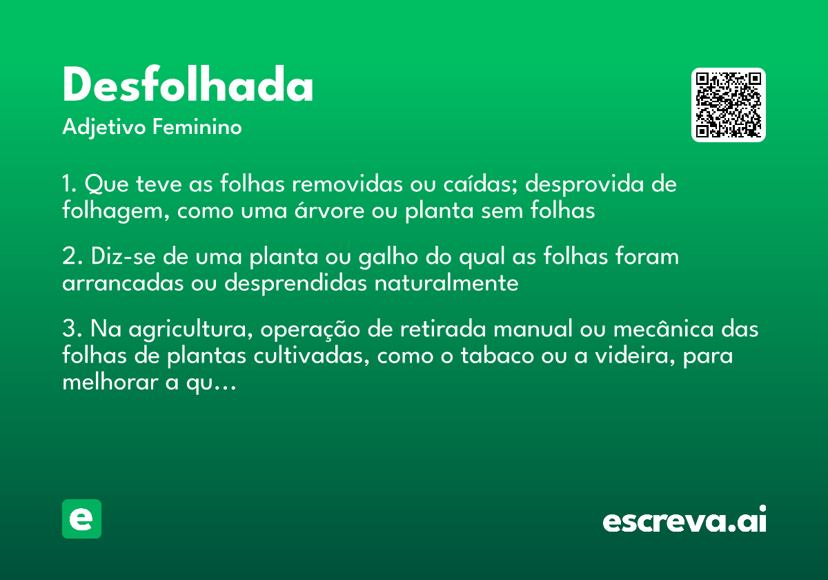 desfolhada