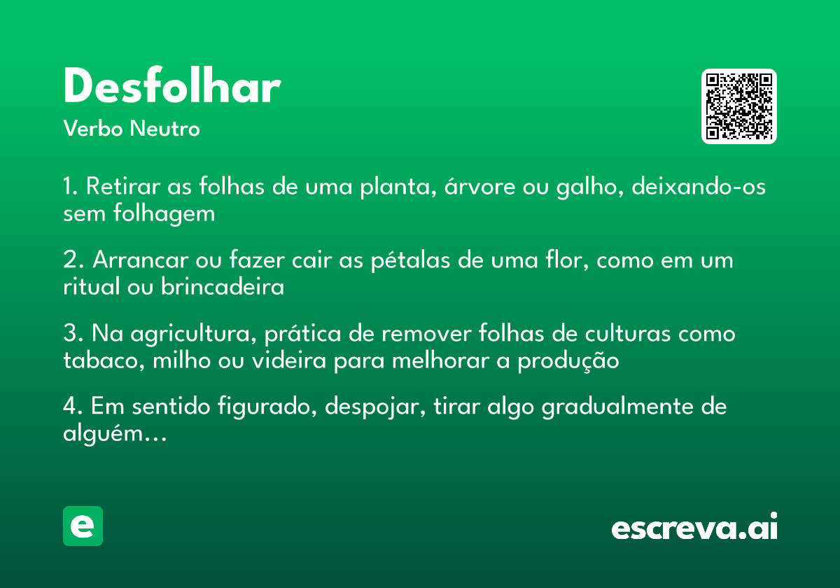 desfolhar