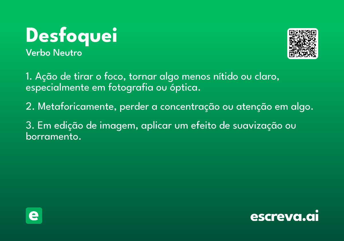 desfoquei