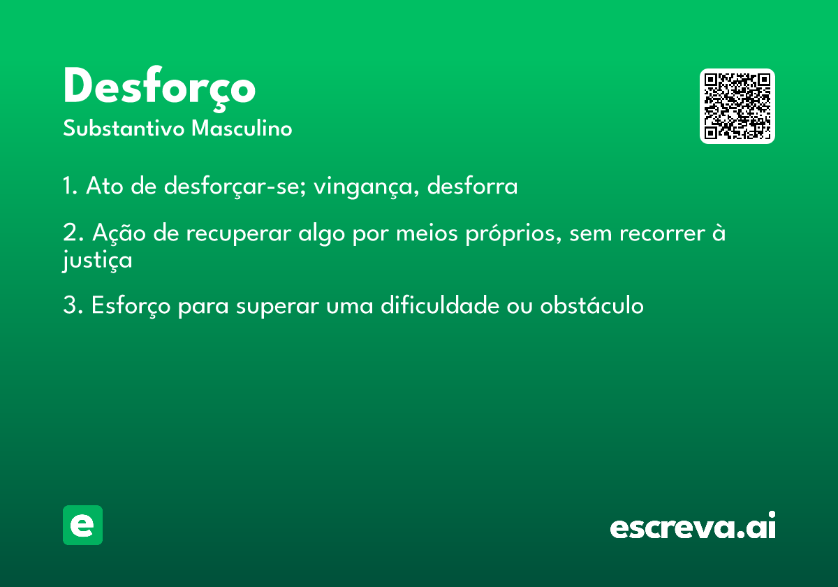 desforço