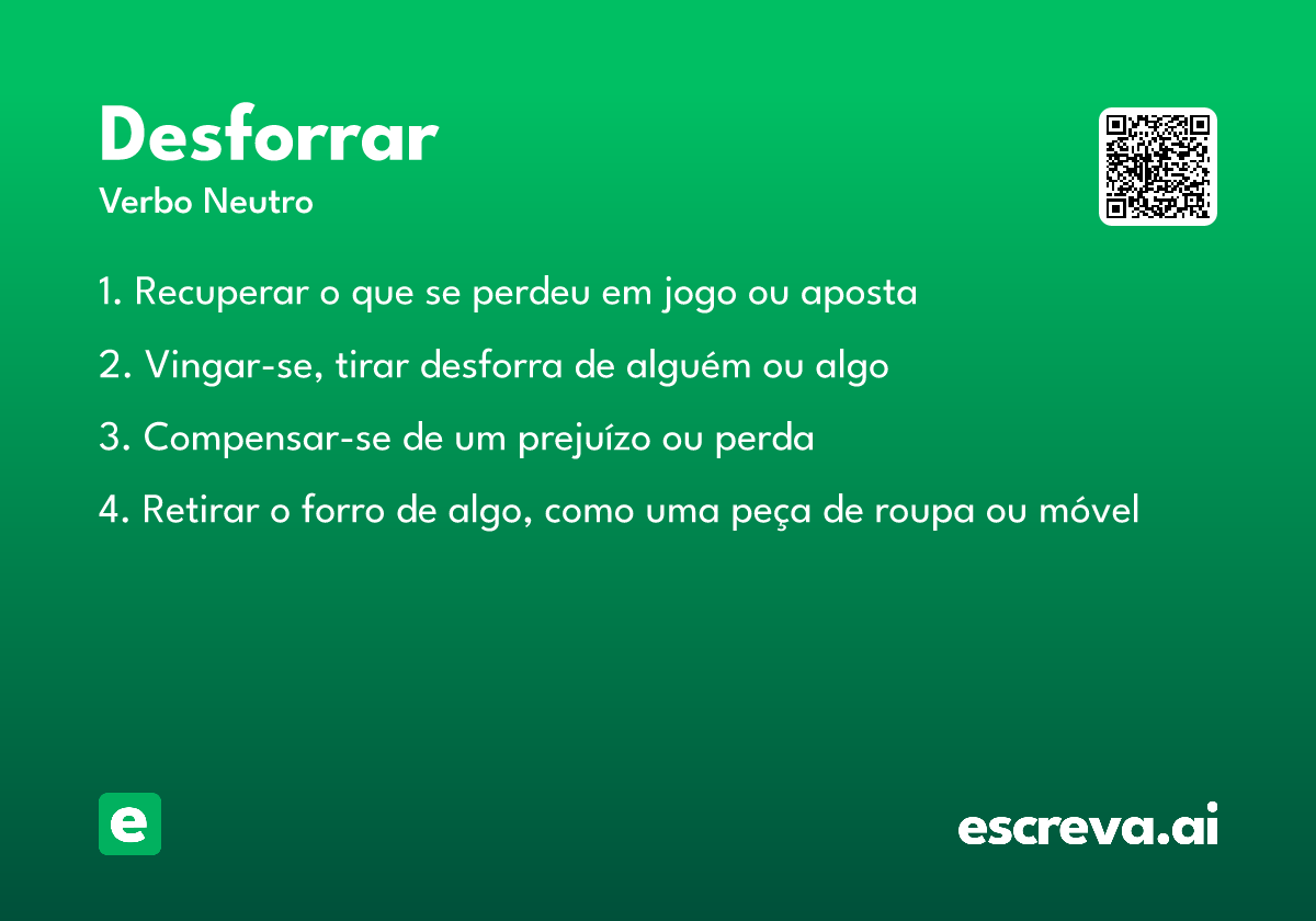 desforrar