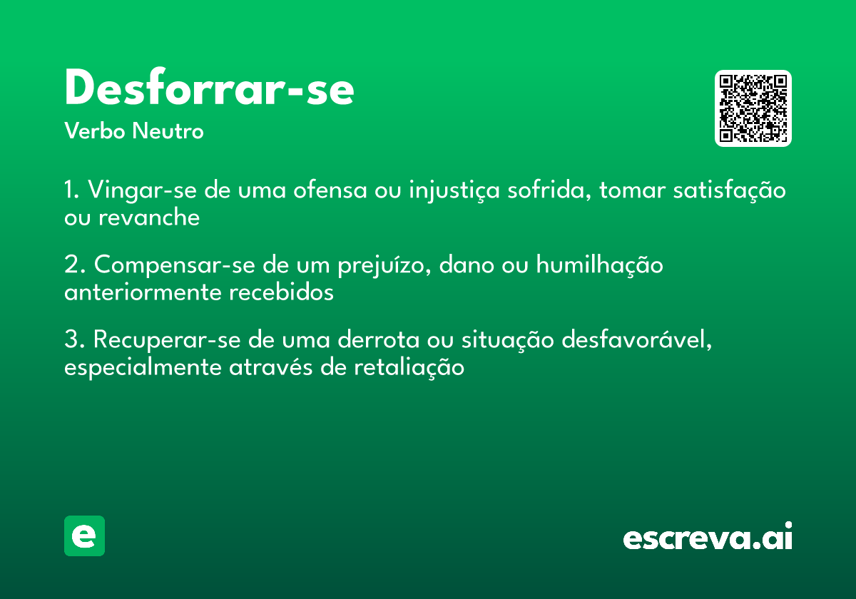 desforrar-se