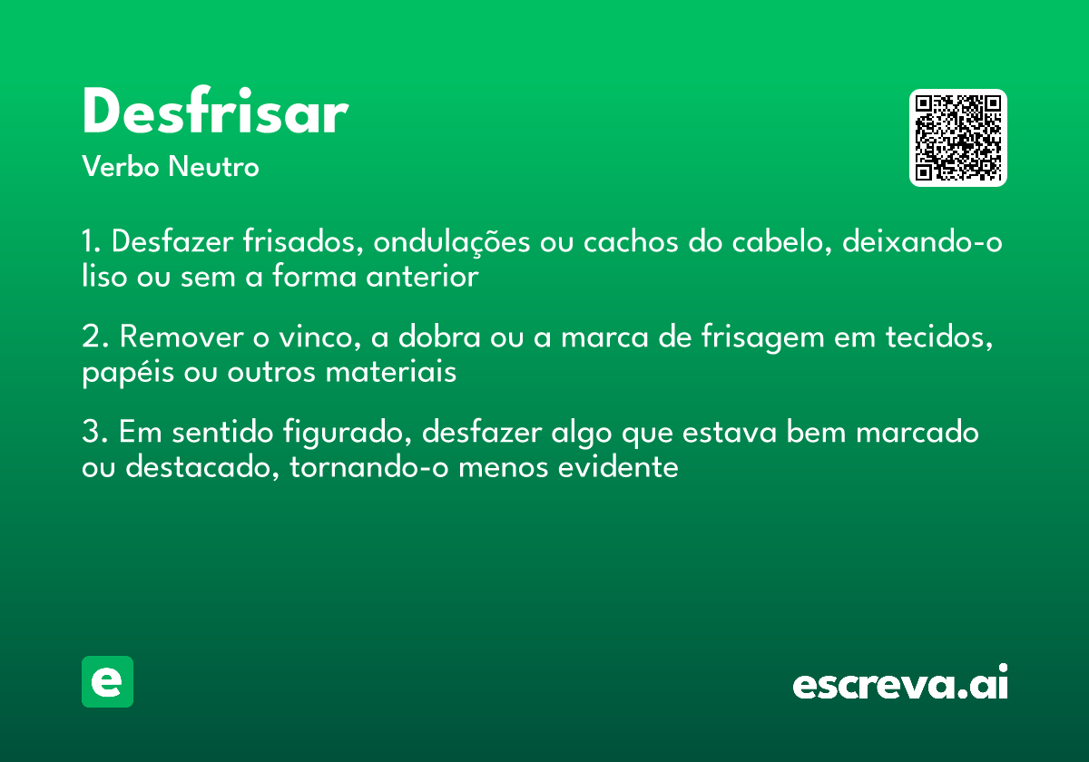 desfrisar